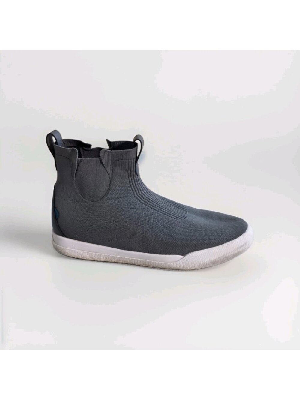 ​Vessi Weekend Chelsea Waterproof Knit Boots Men 13M Concrete Grey Pull On Edgy